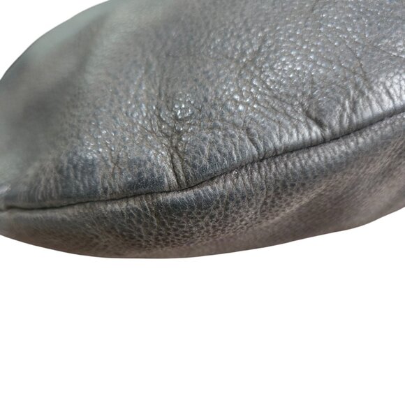 Claire V Moyen Messenger Crossbody Zip Top Tote Bag Black Leather - Picture 13 of 14